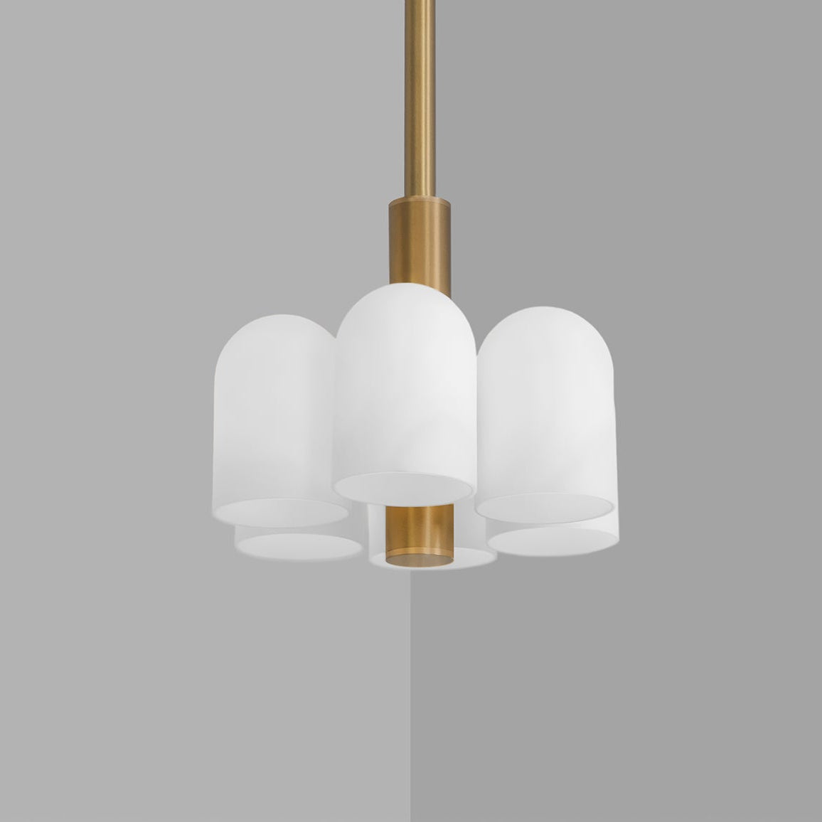 Schwung Odyssey 6 Burnished Brass Chandelier